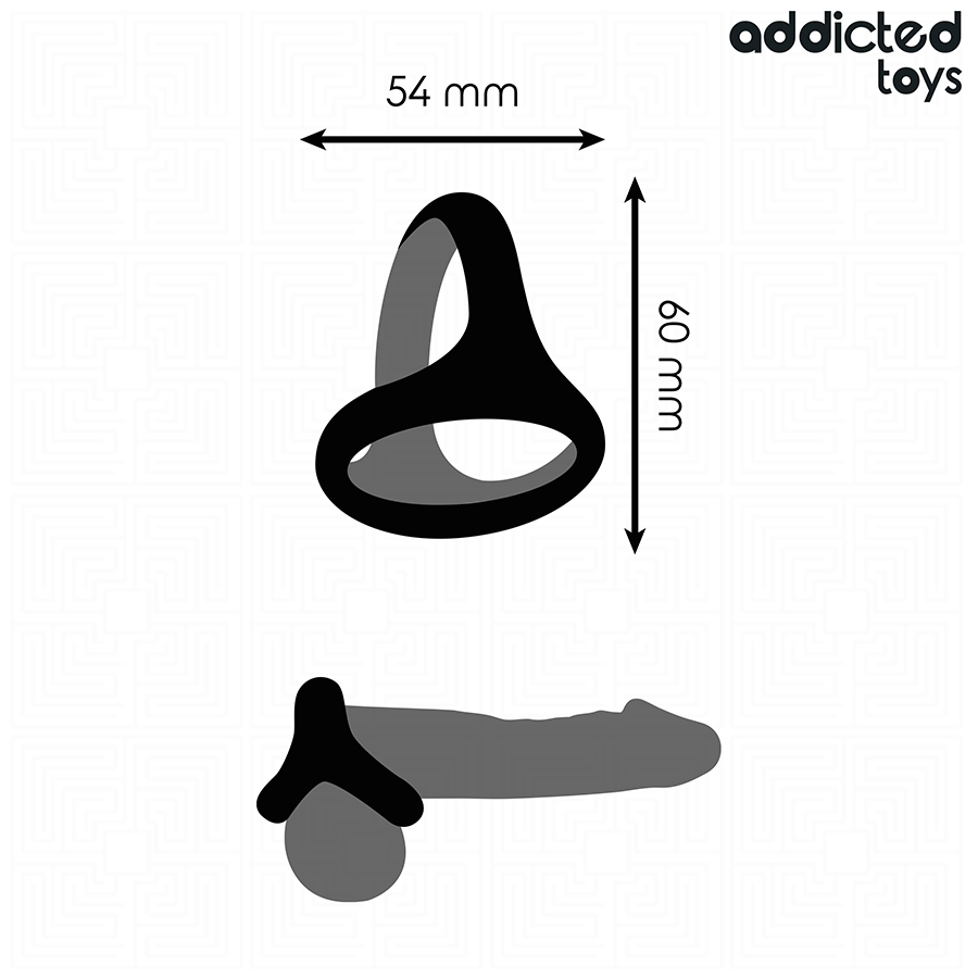 ADDICTED TOYS - THICK TRIPLE PENIS RING - Imagem de 4