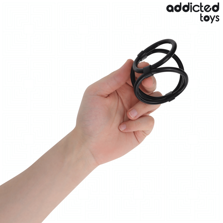 ADDICTED TOYS - TRIPLE PENIS RING - Imagem de 2