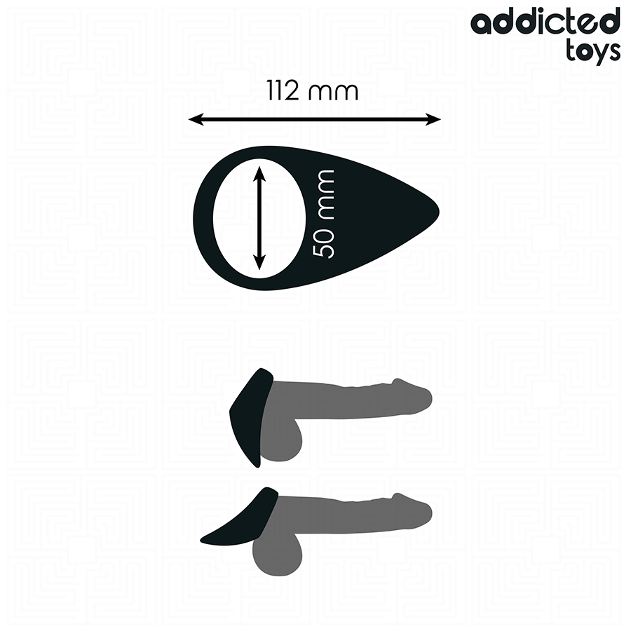 ADDICTED TOYS - TEAR SHAPED PENIS RING - Imagem de 4