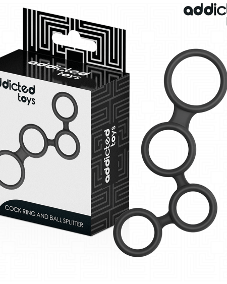 ADDICTED TOYS - PENIS RING WITH DIVIDERS FOR TESTICLES