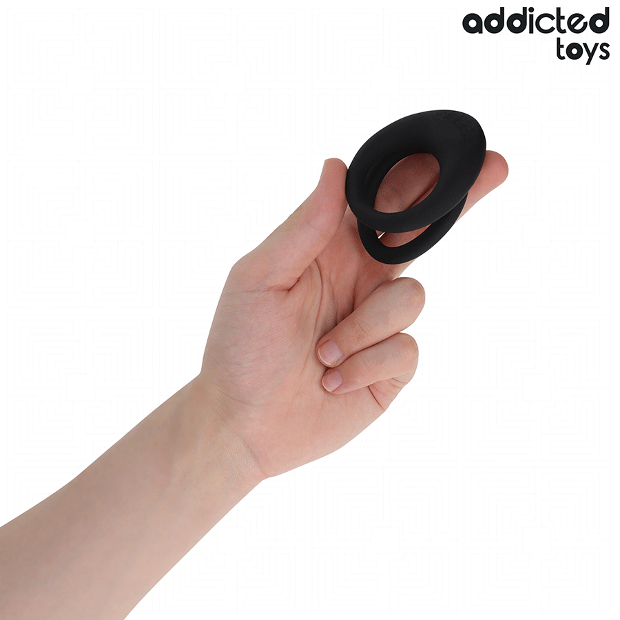 ADDICTED TOYS - DOUBLE TEXTURED PENIS RING - Imagem de 2