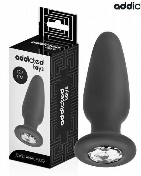 ADDICTED TOYS - ANAL PLUG WITH JEWEL SILICONE SIZE L 12.6 CM