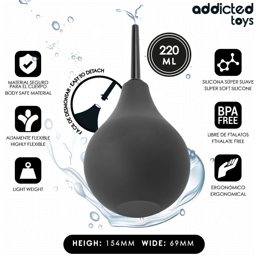 ADDICTED TOYS - TRAVEL ANAL CLEANER SIZE L 220 ML - Imagem de 2
