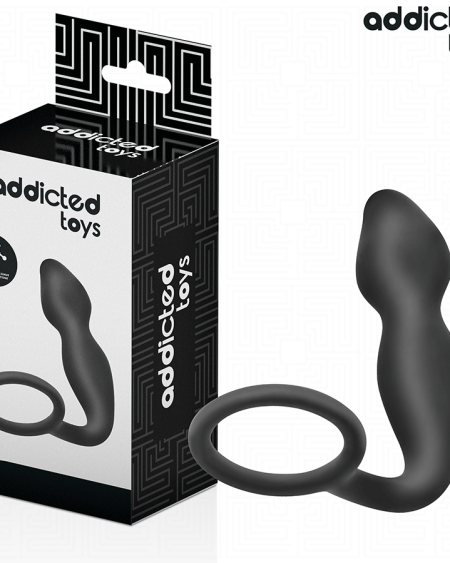 ADDICTED TOYS - ANAL PLUG WITH RING SILICONE MODEL 2