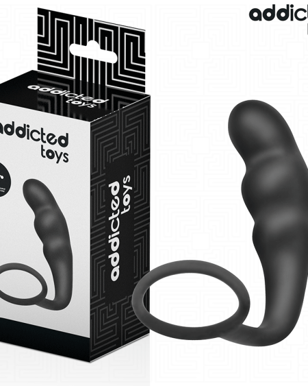 ADDICTED TOYS - ANAL PLUG WITH RING SILICONE MODEL 4