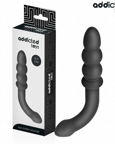 ADDICTED TOYS - DOUBLE ANAL MASSAGER SILICONE 16.5 CM