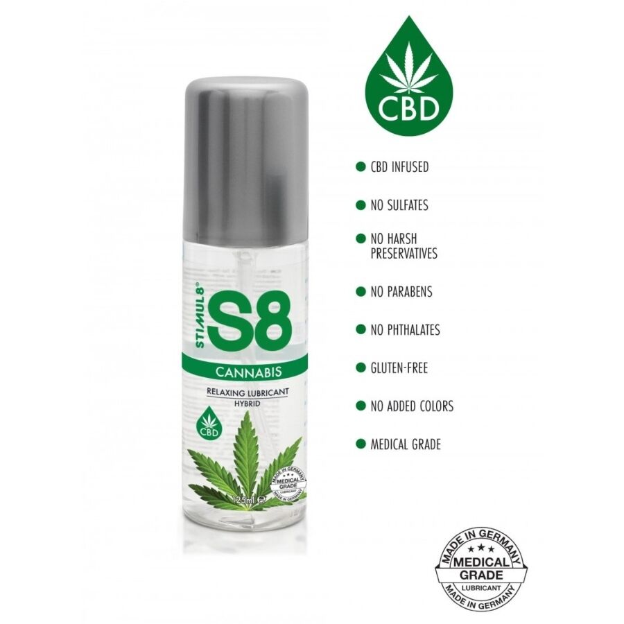 STIMUL8 - S8 CANNABIS HYBRID LUBRICANT 125 ML - Imagem de 2