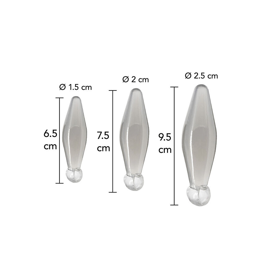 TOYJOY - ANAL PLAY 3-PIECE TRANSPARENT FINGER RIMMER - Imagem de 2