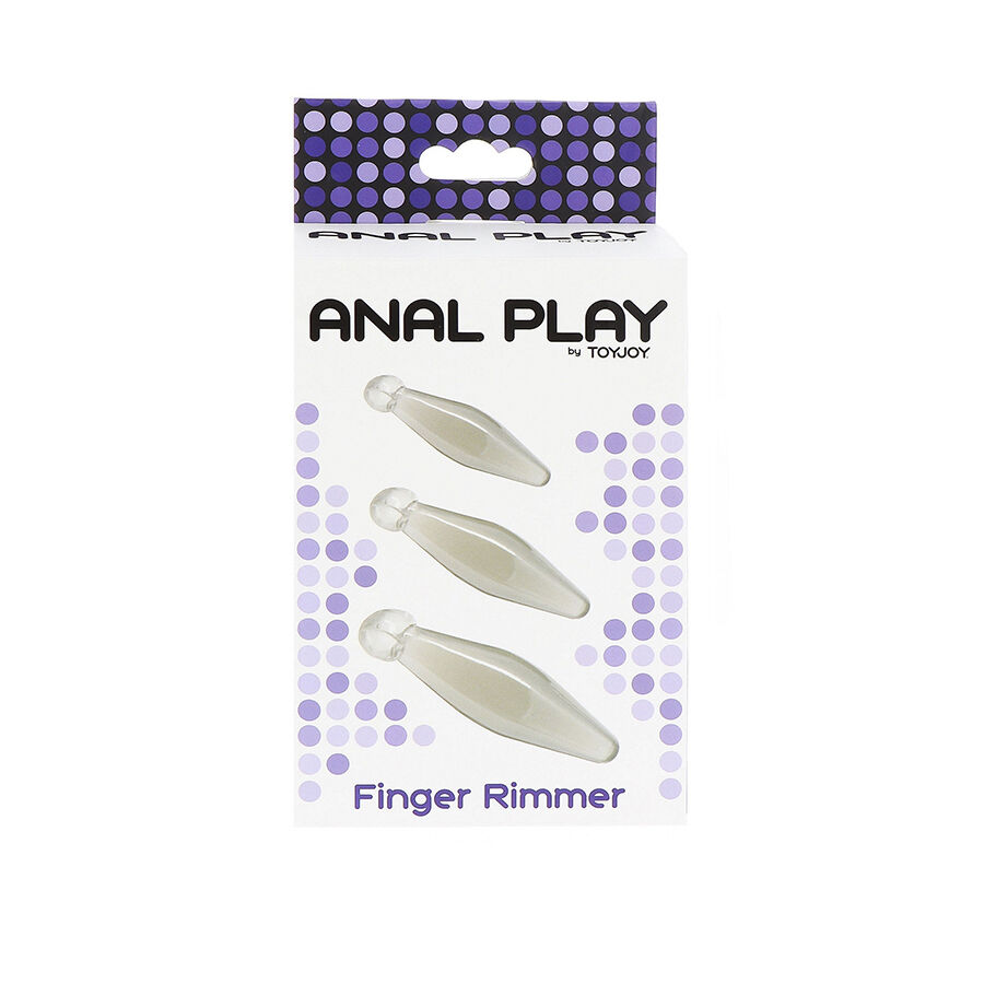 TOYJOY - ANAL PLAY 3-PIECE TRANSPARENT FINGER RIMMER - Imagem de 3