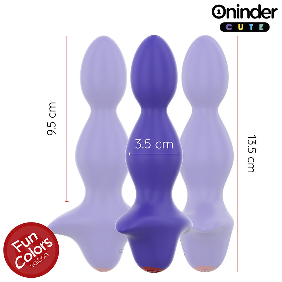 ONINDER CUTE - LOVE BUTT VIBRATING ANAL PLUG DILATOR - FREE WORLDWIDE APP - Imagem de 3