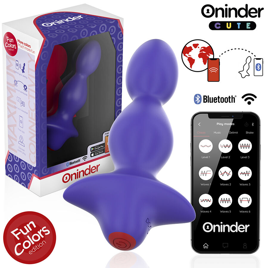 ONINDER CUTE - LOVE BUTT VIBRATING ANAL PLUG DILATOR - FREE WORLDWIDE APP - Imagem de 2
