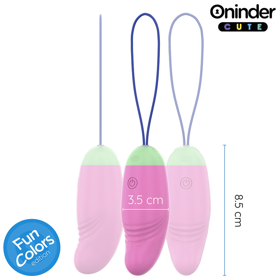ONINDER CUTE - LOVE PLEASURE 360° VIBRATING-ROTATING SILICONE EGG - FREE GLOBAL APP - Imagem de 4