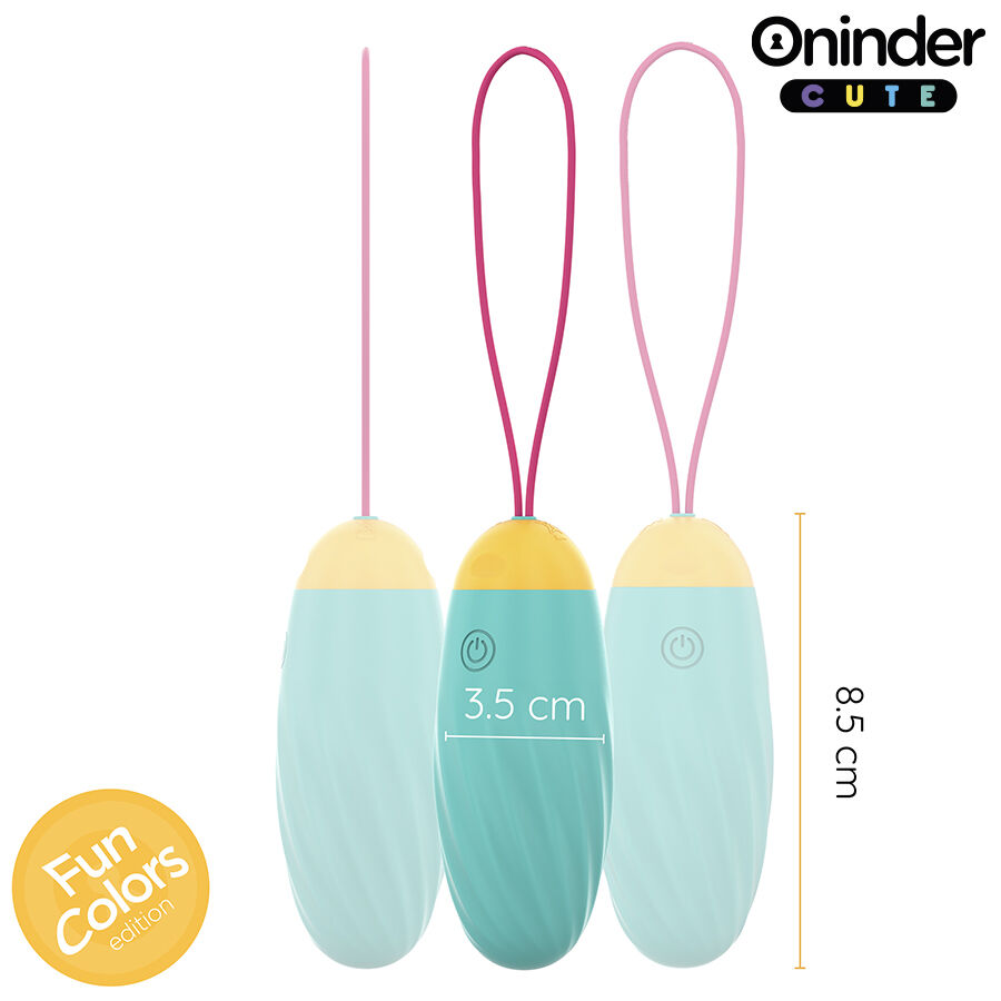 ONINDER CUTE - LOVE PLEASURE VIBRATING EGG - ROTATING SILICONE GEMS - FREE GLOBAL APP - Imagem de 4