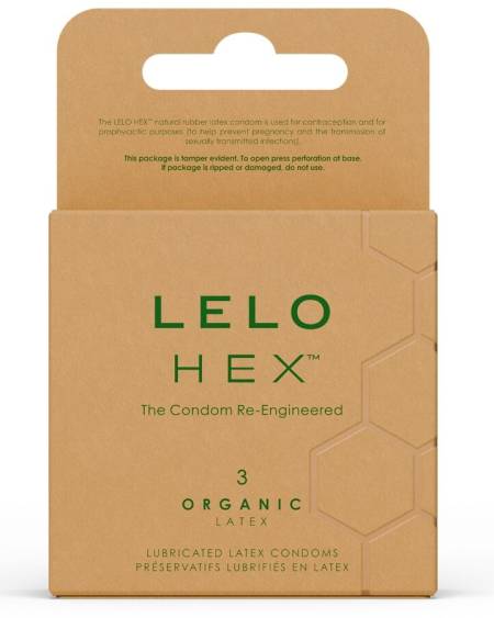 LELO - HEX ORGANIC CONDOM BOX 3 UNITS