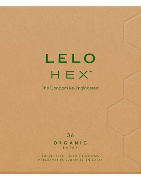 LELO - HEX ORGANIC CONDOM BOX 36 UNITS