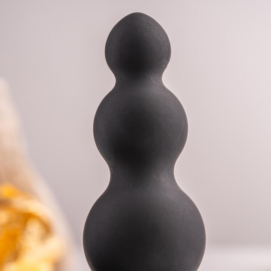 ROCKS- OFF - PETITE SENSATIONS BUBBLES ANAL PLUG VIBRATOR BLACK - Imagem de 3