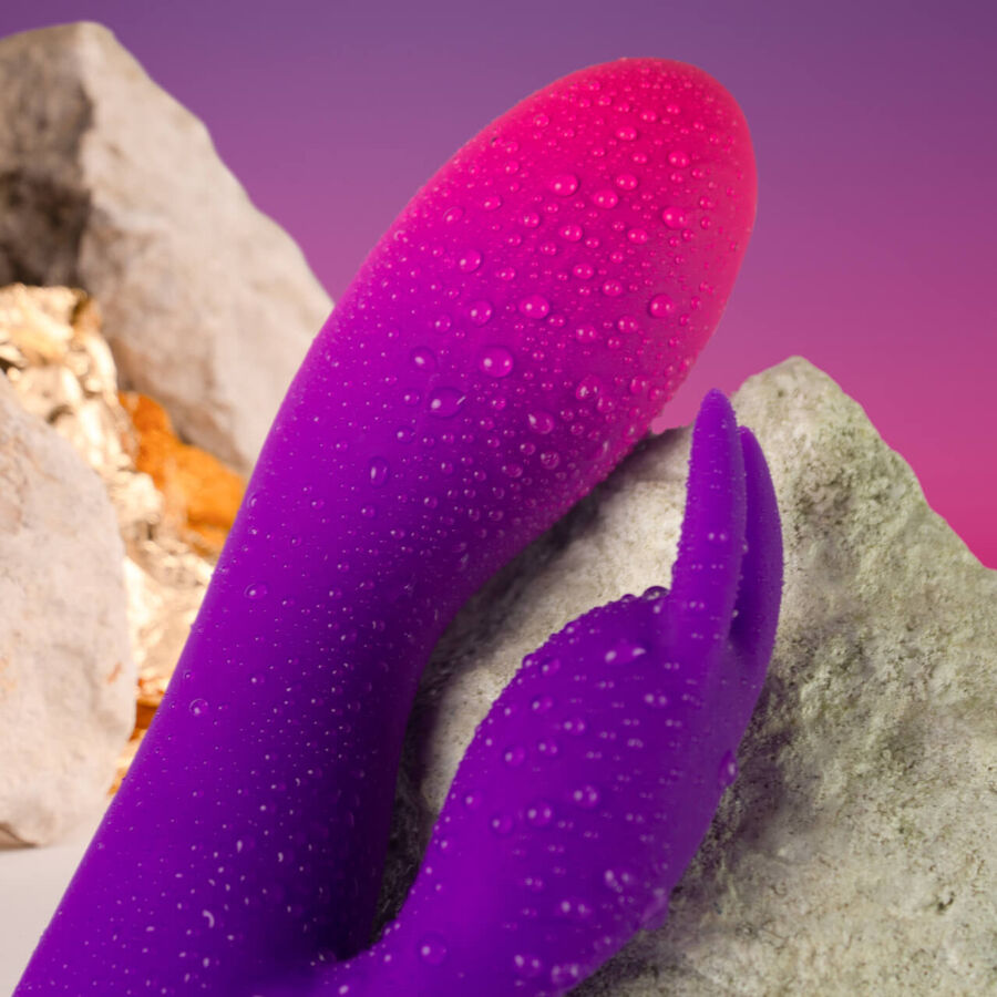 ROCKS- OFF - GLO- GIRL PURPLE RABBIT VIBRATOR - Imagem de 4