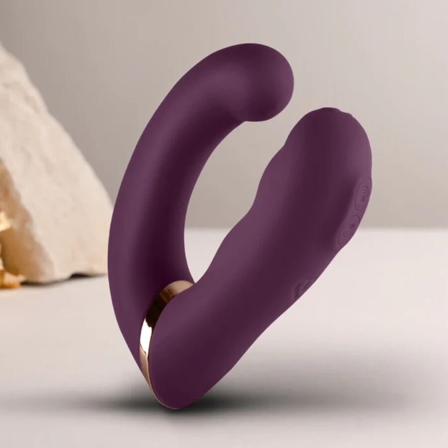 ROCKS-OFF - GEMINI DUAL VIBRATOR G-SPOT CLITORIS STIMULATOR PURPLE - Imagem de 3