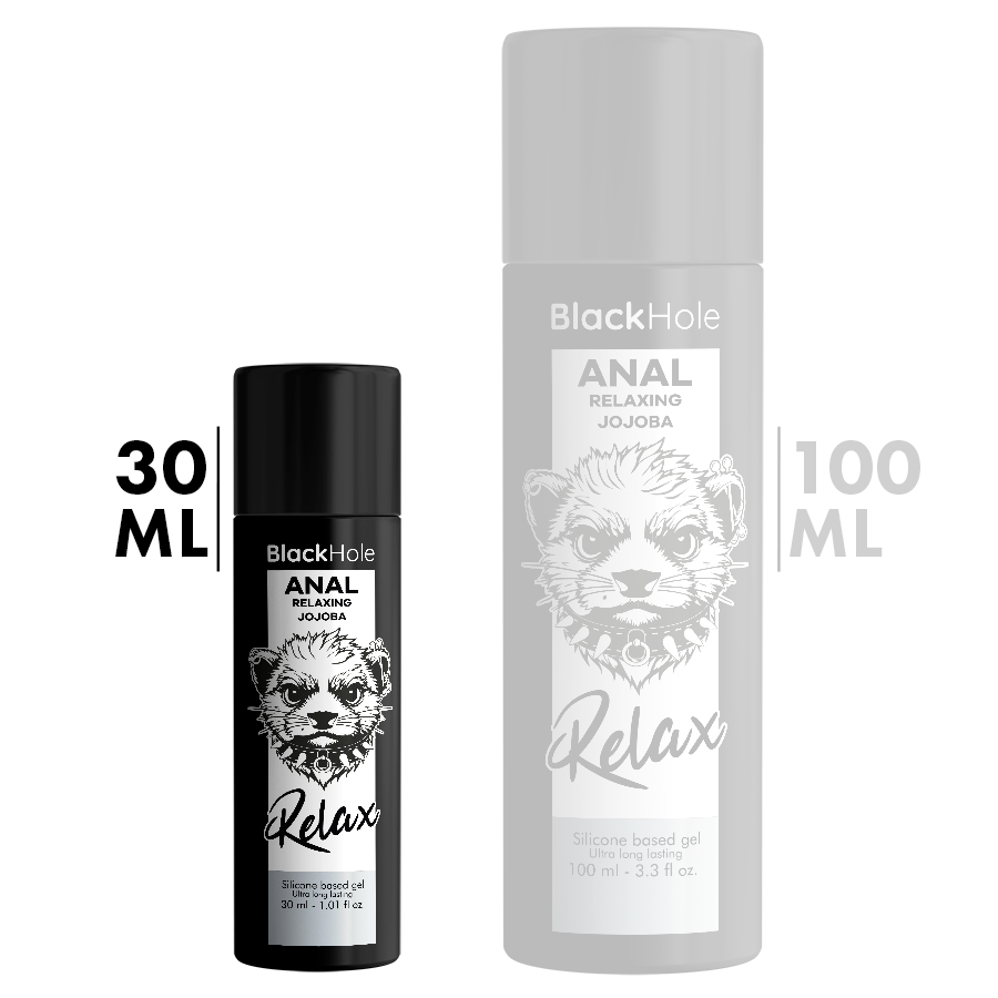 BLACK HOLE - ANAL RELAXING JOJOBA RELAX SILICONE BASE 30 ML - Imagem de 2