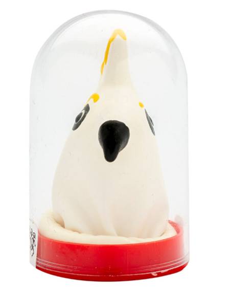 CONDOMERIE - HANDPAINTED NOVELTY CONDOMS PARROT WHITE