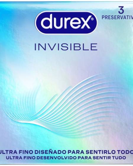 DUREX - ULTRA THIN INVISIBLE CONDOMS 3 UNITS