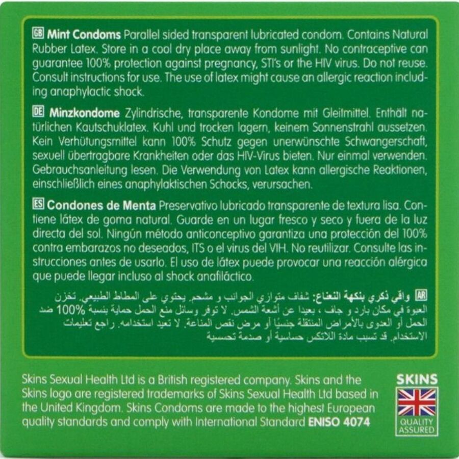 SKINS - MINT PREMIUM CONDOMS PACK 4 - Imagem de 4
