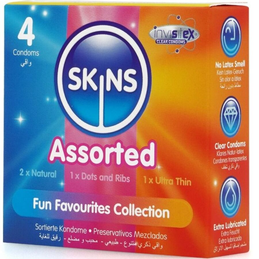 SKINS - ASSORTED PREMIUM CONDOMS PACK 4 - Imagem de 2