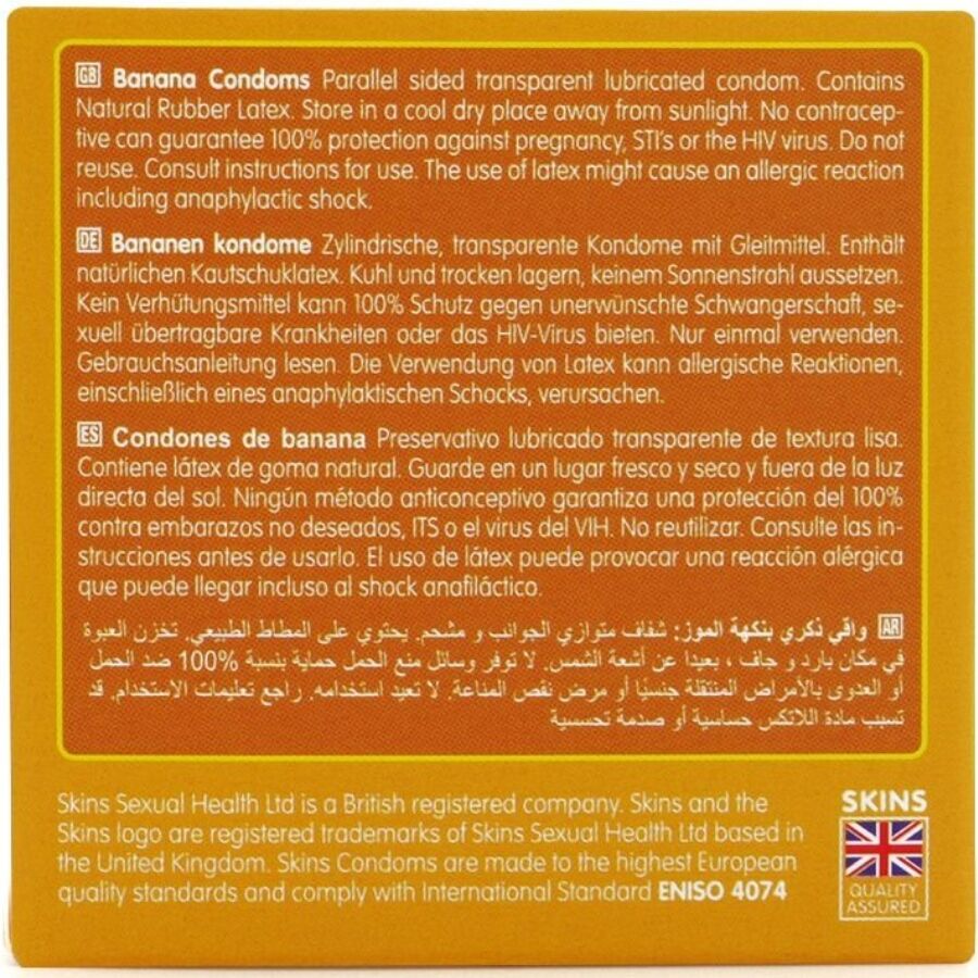 SKINS - BANANA PREMIUM CONDOMS PACK 4 - Imagem de 4