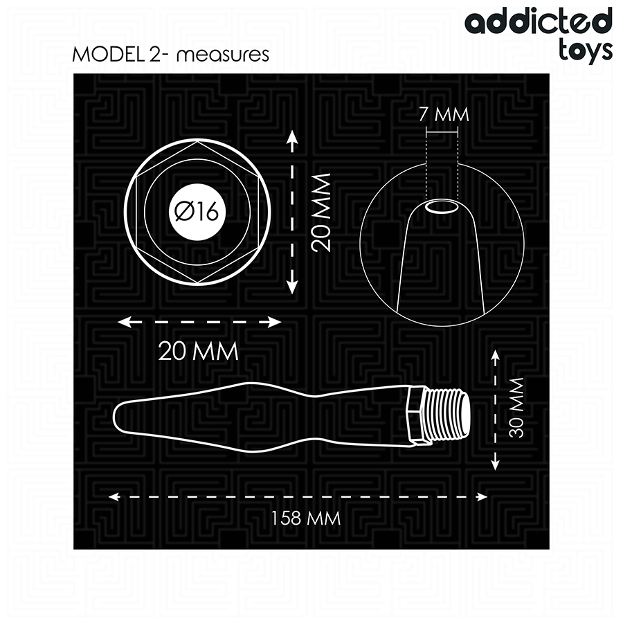 ADDICTED TOYS - ANAL CLEANER WITH UNIVERSAL ADAPTER MODEL 2 - Imagem de 5