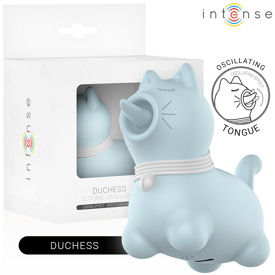 INTENSE - DUCHESS STIMULATOR WITH ROTATING TONGUE 360 BLUE