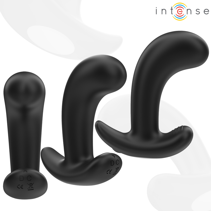 INTENSE - CHANDLER ANAL PLUG 10 VIBRATIONS BLACK REMOTE CONTROL - Imagem de 4