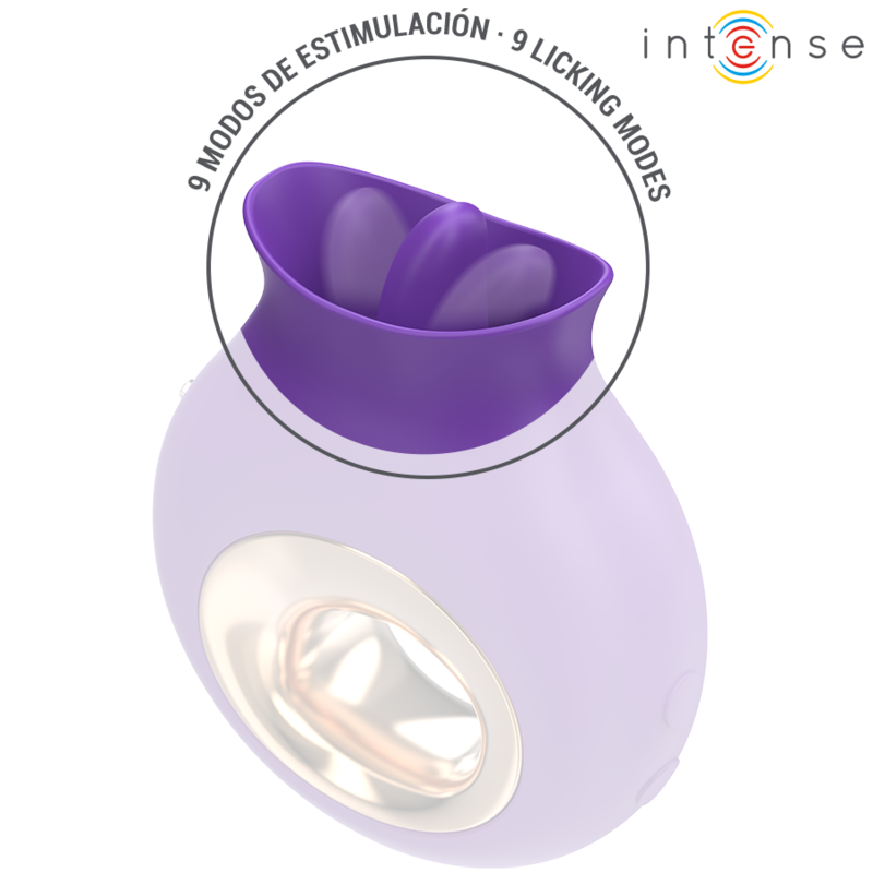 INTENSE - TULI CLITORIS STIMULATOR 9 VIBRATIONS 9 OSCILLATIONS PURPLE - Imagem de 5