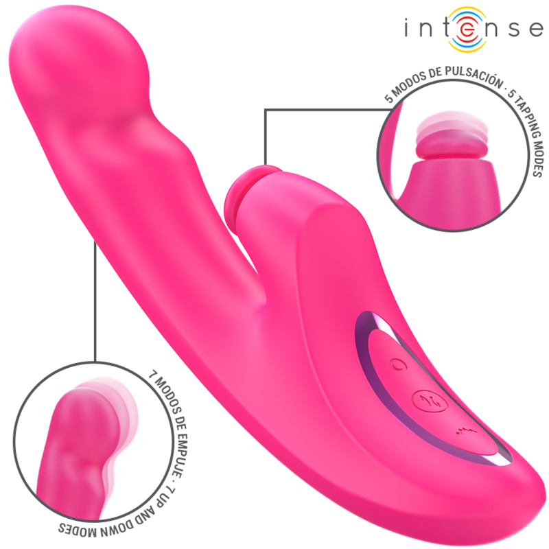 INTENSE - EMI VIBRATOR 13.5 CM MULTIFUNCTION 3 IN 1 10 VIBRATIONS PINK - Imagem de 2