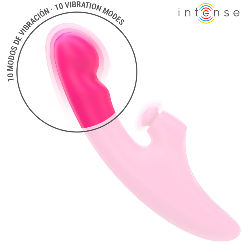 INTENSE - EMI VIBRATOR 13.5 CM MULTIFUNCTION 3 IN 1 10 VIBRATIONS PINK - Imagem de 5