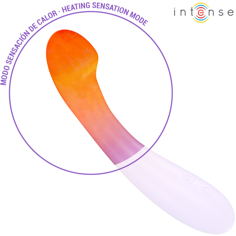 INTENSE - BECKY VIBRATOR 19 CM HEATABLE 7 VIBRATIONS PURPLE - Imagem de 4