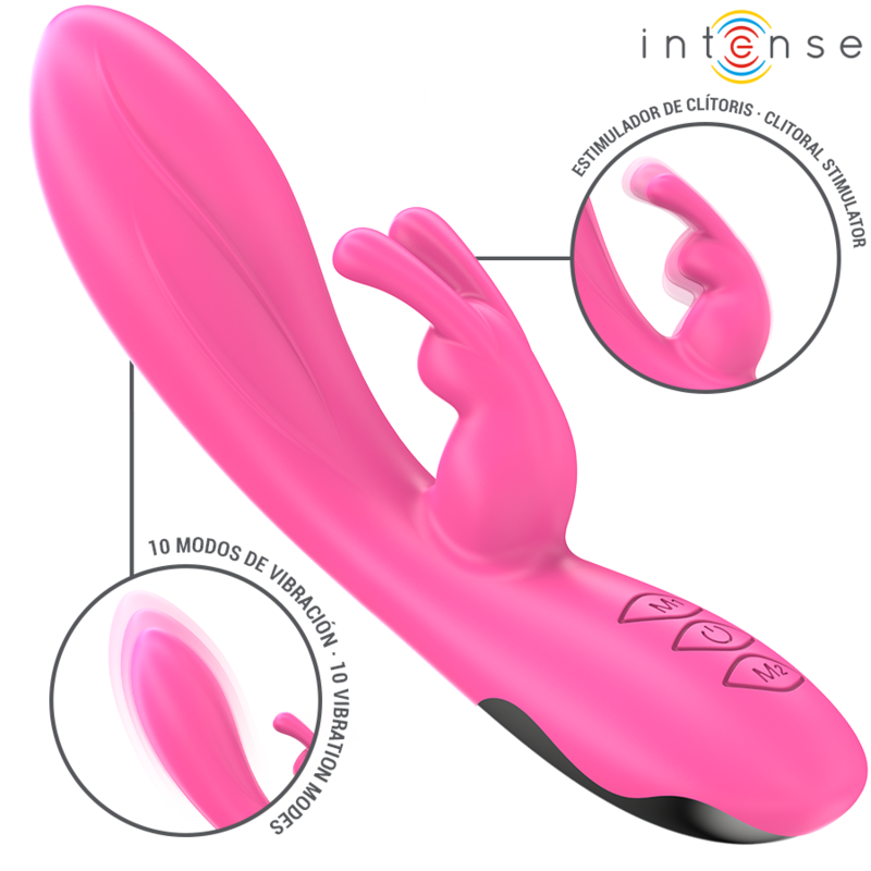 INTENSE - RANDALL RABBIT VIBRATOR 10 VIBRATIONS PINK - Imagem de 2