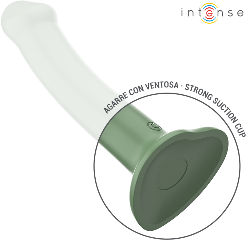 INTENSE - BECCA VIBRATOR WITH SUCTION CUP 10 VIBRATIONS GREEN REMOTE CONTROL - Imagem de 5