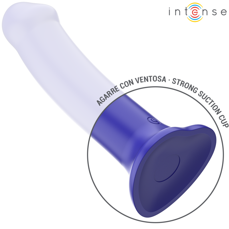 INTENSE - VICTORIA VIBRATOR WITH SUCTION CUP 10 VIBRATIONS DARK BLUE REMOTE CONTROL - Imagem de 5