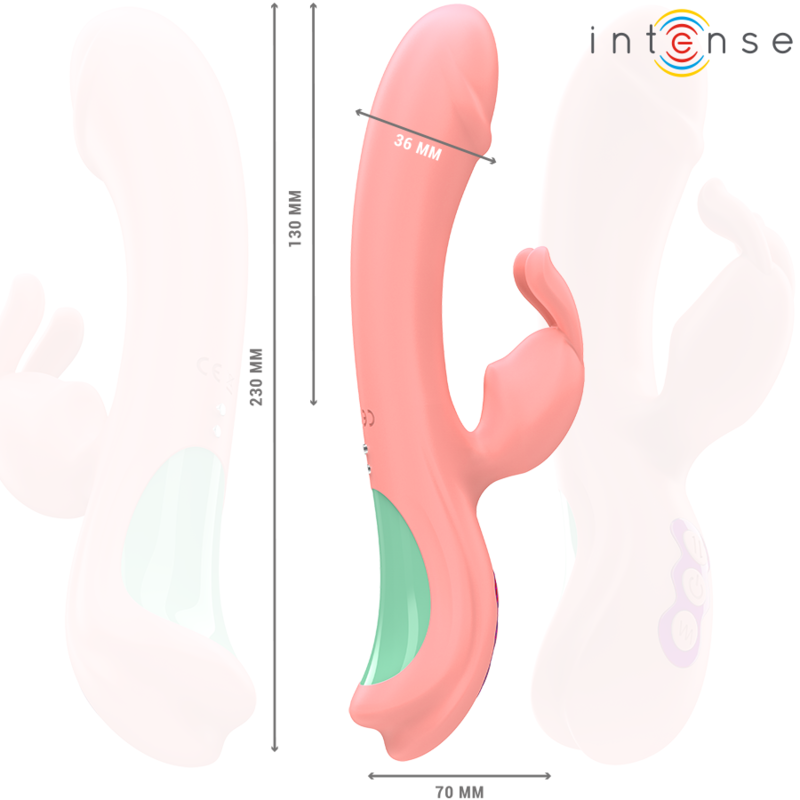 INTENSE - RACHEL RABBIT VIBRATOR 5 VIBRATIONS PINK - Imagem de 4