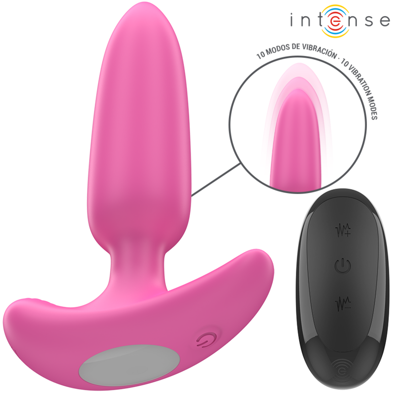 INTENSE - ROSS ANAL PLUG 10 VIBRATIONS PINK REMOTE CONTROL - Imagem de 2