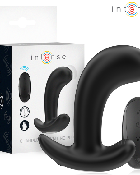INTENSE - CHANDLER ANAL PLUG 10 VIBRATIONS BLACK REMOTE CONTROL