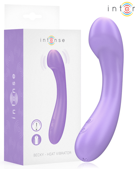 INTENSE - BECKY VIBRATOR 19 CM HEATABLE 7 VIBRATIONS PURPLE