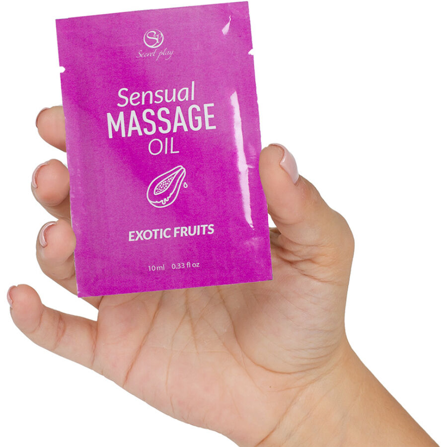 SECRETPLAY - SINGLE-DOSE EXOTIC FRUITS MASSAGE OIL 10 ML - Imagem de 2