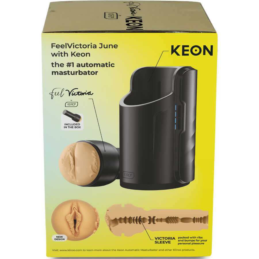 KIIROO - KEON WIFI COMBO VICTORIA JUNE AUTOMATIC MASTURBATOR + FEEL STROKER - Imagem de 3