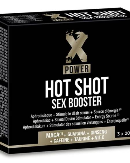 X POWER - HOT SHOT SEX BOOSTER INCREASE LIBIDO 3 X 20 ML