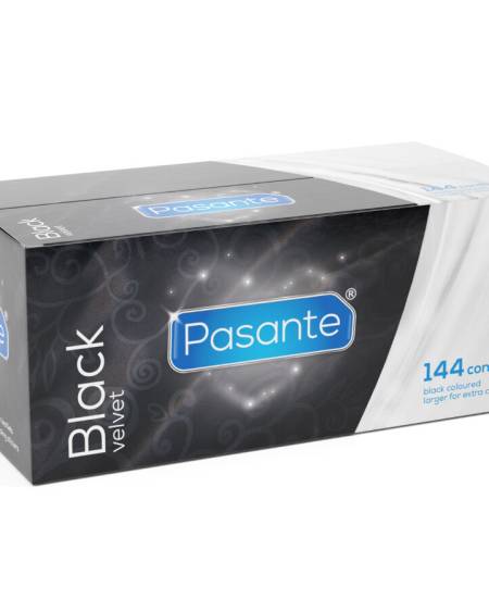 PASANTE - BLACK VELVET CONDOMS BOX 144 UNITS