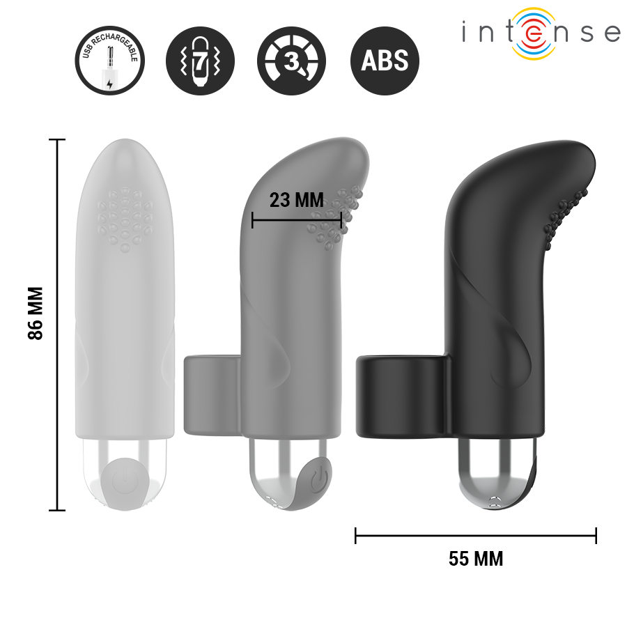 INTENSE - DAMIANO RECHARGEABLE FINGER STIMULATOR - Imagem de 4