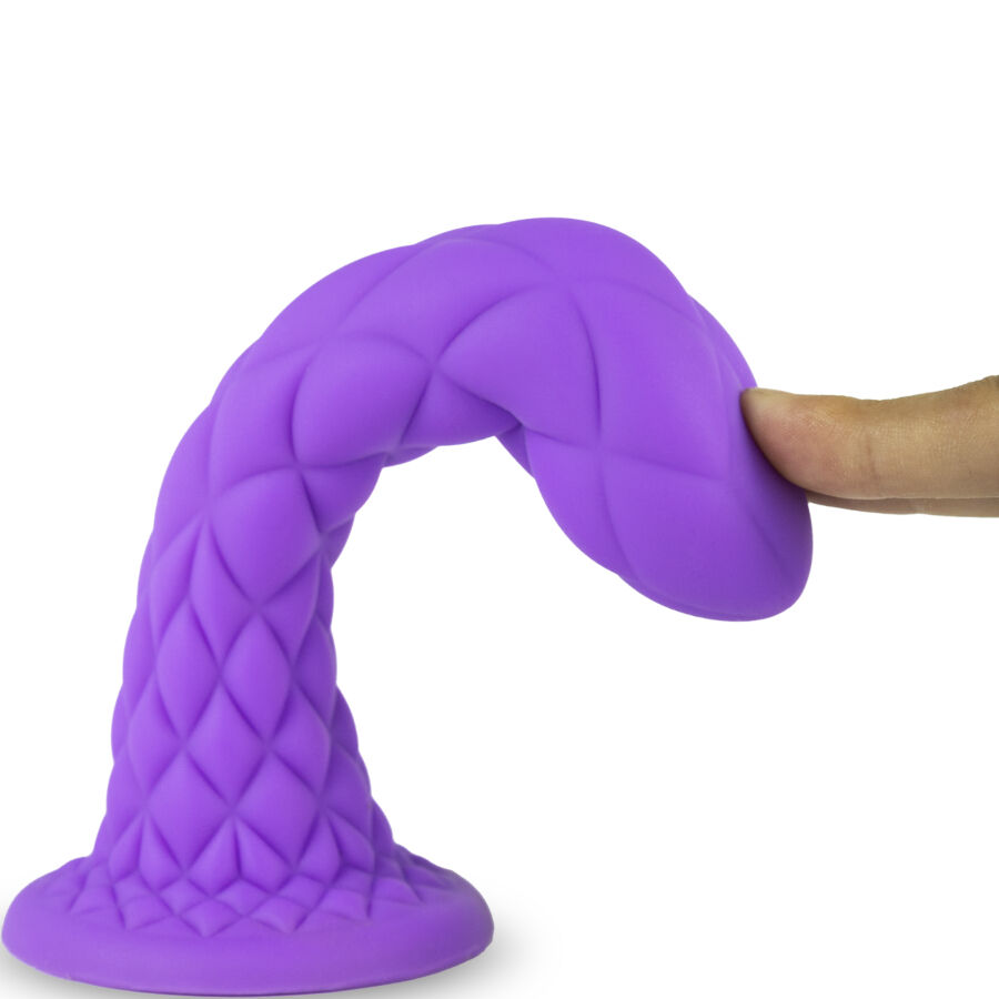SILEXD - DREAMY DILDO FANTASY SILICONA LIQUIDA TERMOREACTIVO VIOLETA 18.5 CM - Imagem de 4