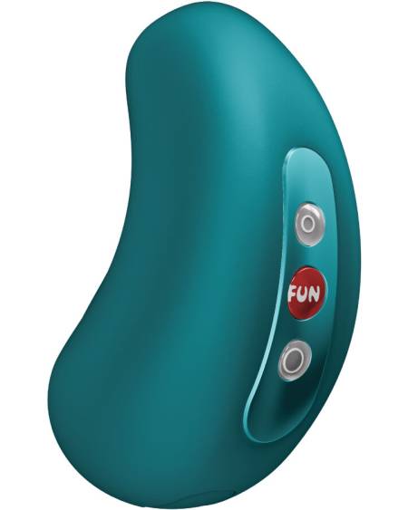 FUN FACTORY - CHERIE DOUBLE AIR PULSE VIBRATOR BOTTLE GREEN