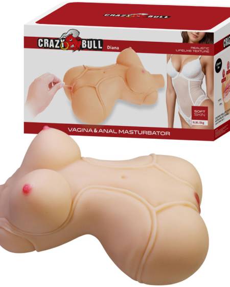 CRAZY BULL - DIANA REALISTIC FEMALE TORSO VAGINA AND ANAL 5 KG